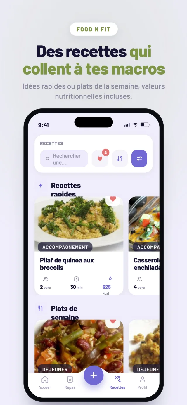 Des recettes qui collent à tes macros